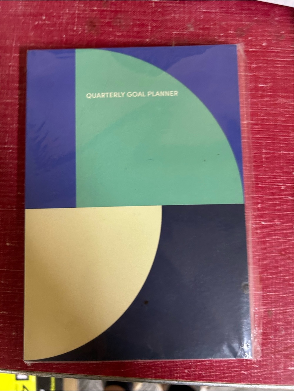 Quarterly Goal Planner - Geometric Colorblock Design